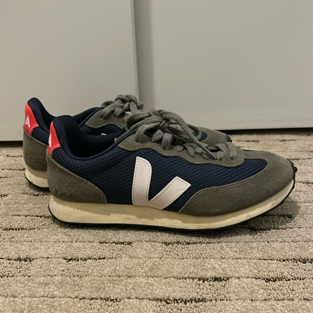 Veja Rio Branco Alveomesh Nautico White Orange Fluo